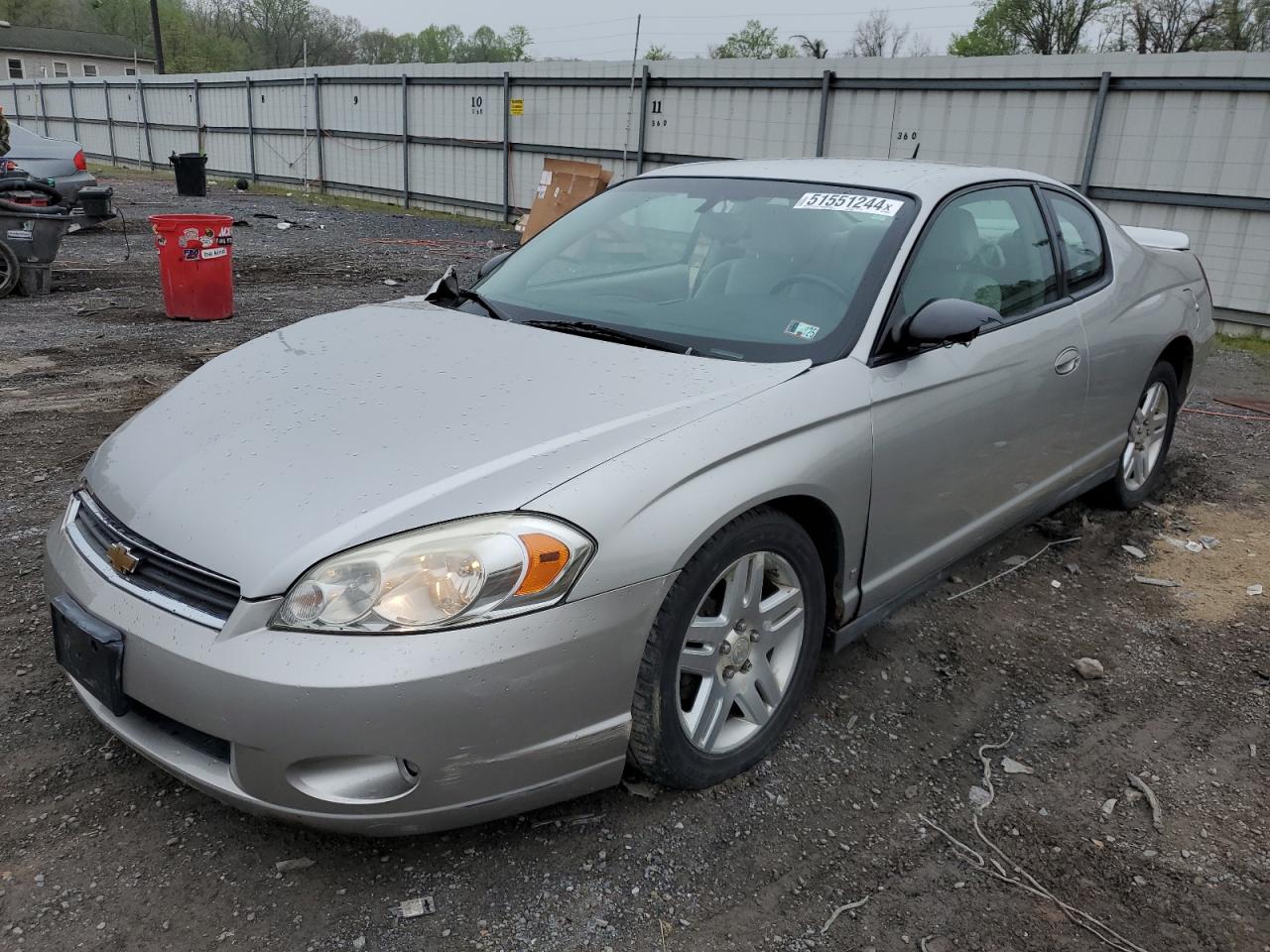 2G1WK161169211838 2006 Chevrolet Monte Carlo Lt