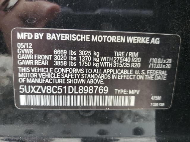 VIN 5UXZV8C51DL898769 2013 BMW X5, Xdrive50I no.14