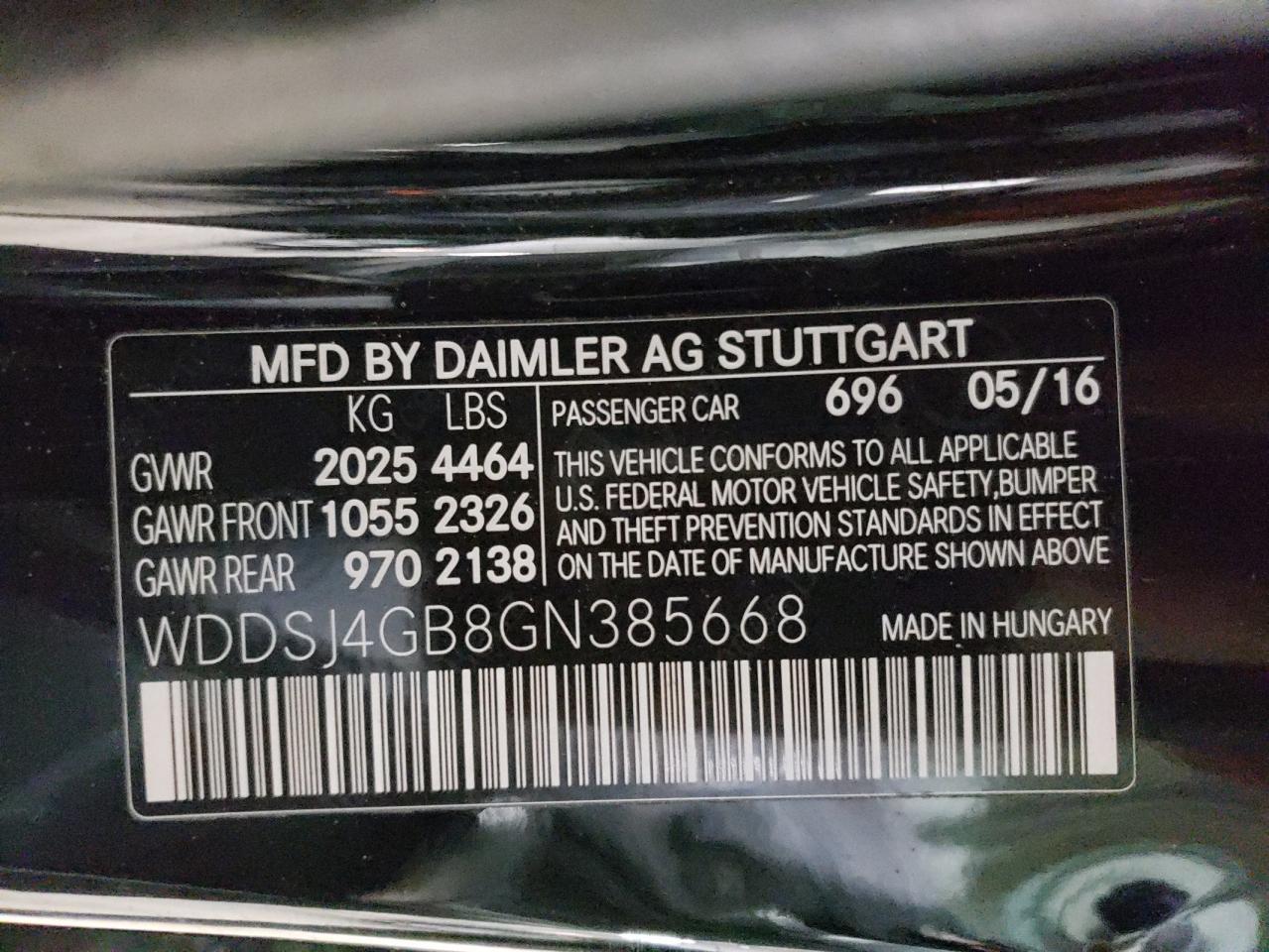 WDDSJ4GB8GN385668 2016 Mercedes-Benz Cla 250 4Matic