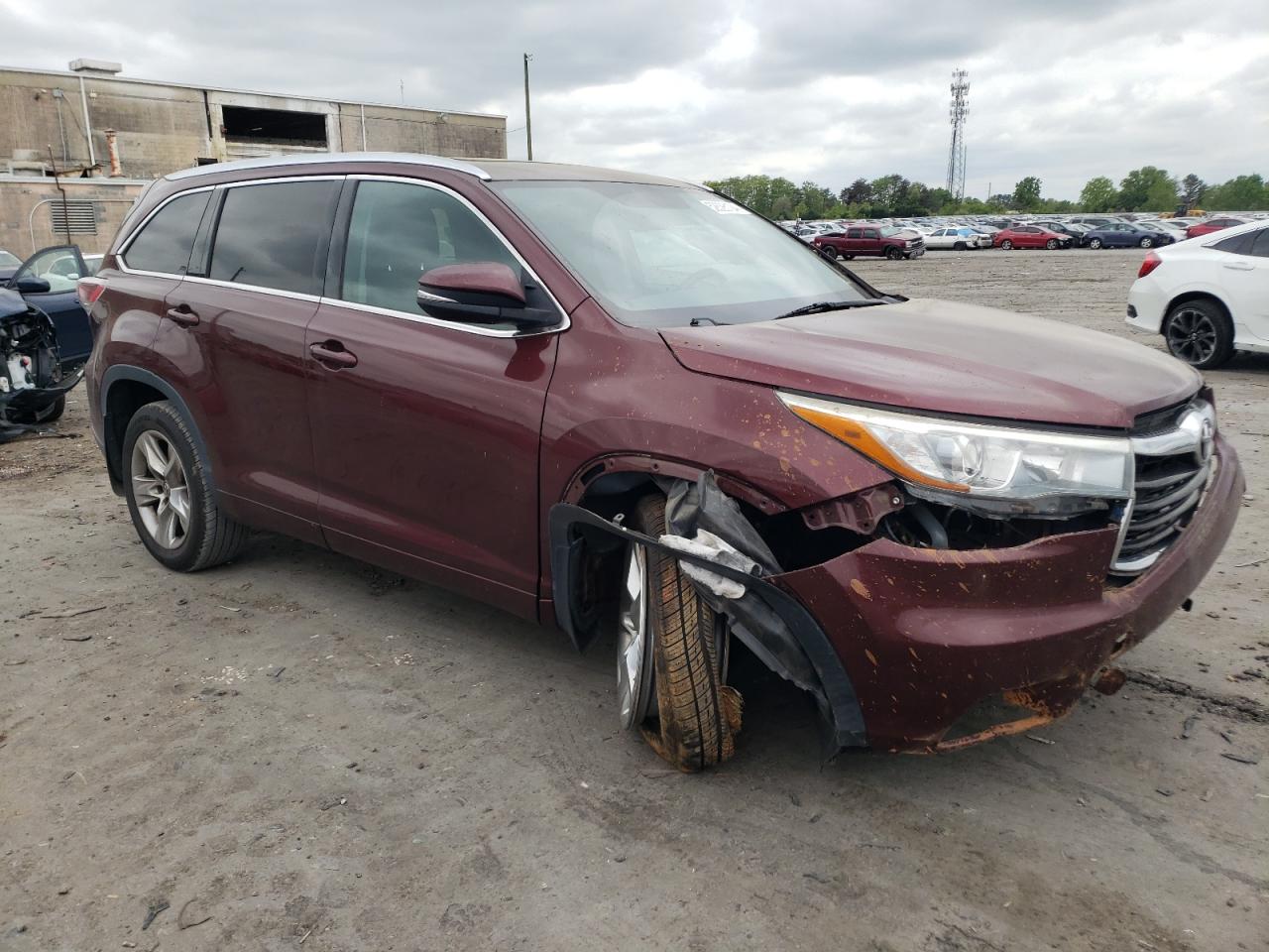 2015 Toyota Highlander Limited vin: 5TDDKRFH3FS166306