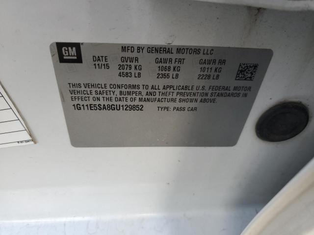 2016 Chevrolet Malibu Limited Ltz VIN: 1G11E5SA8GU129852 Lot: 48924544