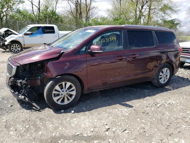 Lot #2487533477 2017 KIA SEDONA LX salvage car