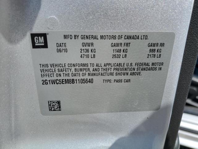 2011 Chevrolet Impala Ltz VIN: 2G1WC5EM8B1105640 Lot: 50628684