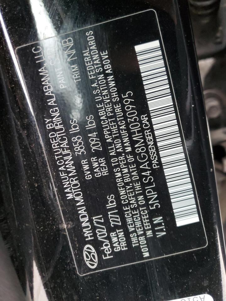 5NPLS4AG8MH030995 2021 Hyundai Elantra Sel