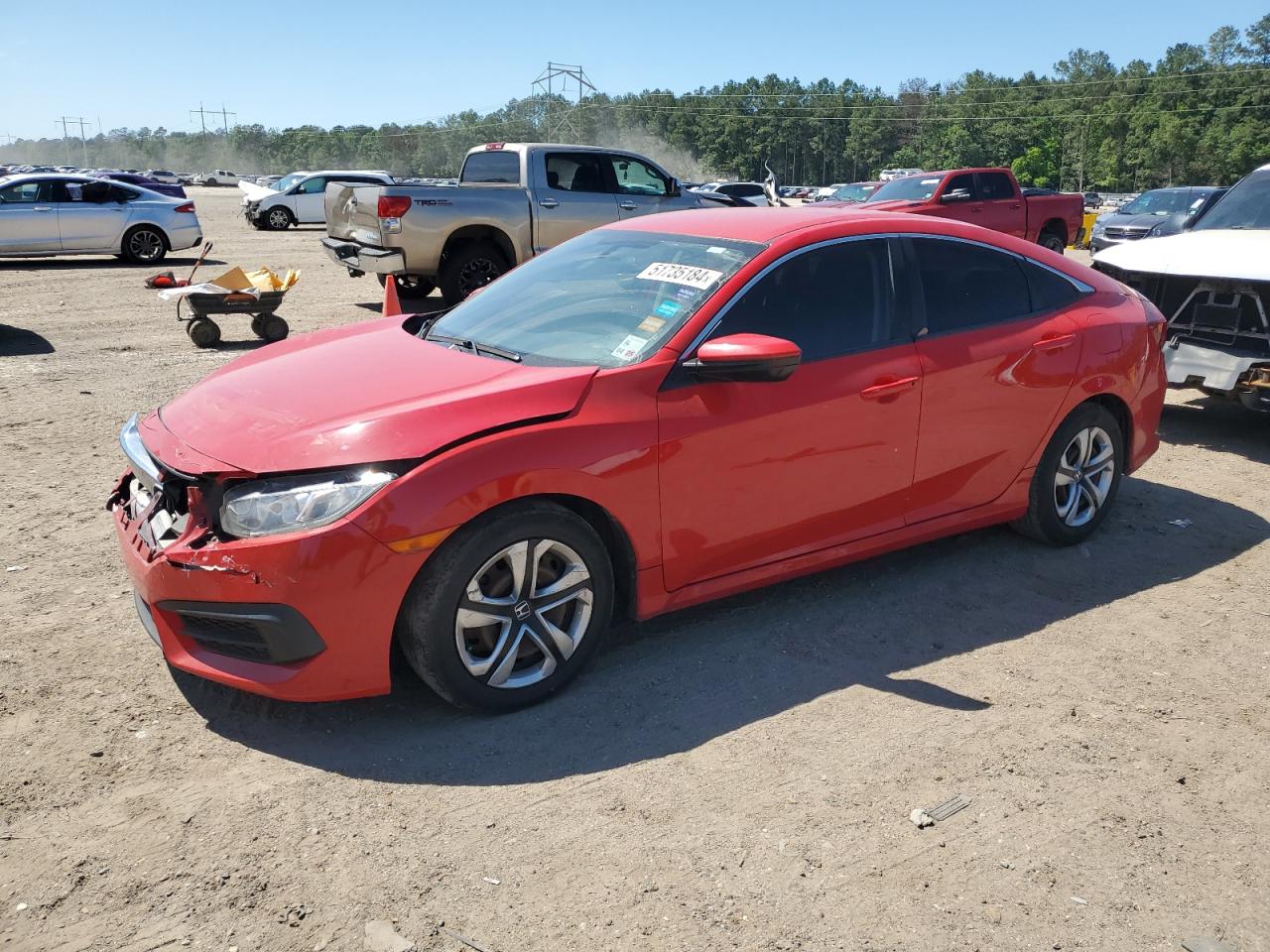 2HGFC2F58GH560145 2016 Honda Civic Lx