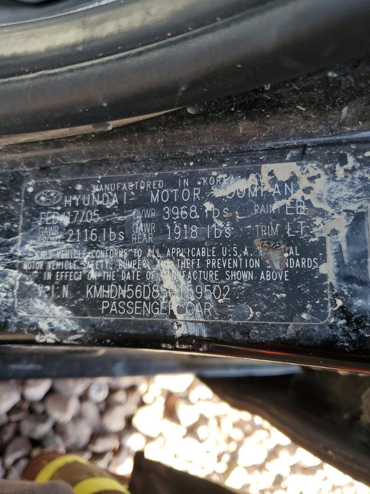 KMHDN56D85U159502 2005 Hyundai Elantra Gls