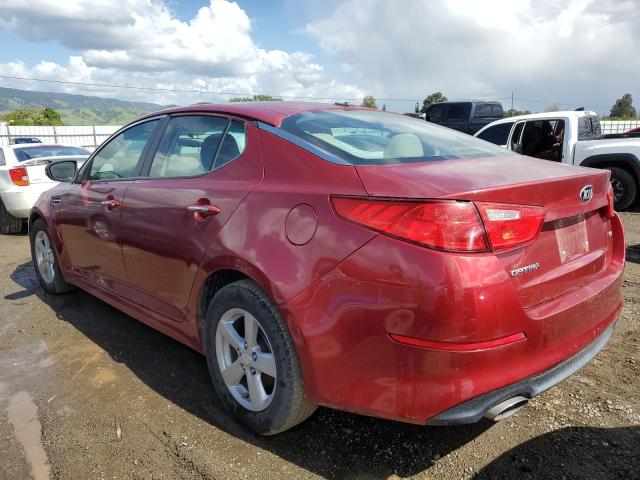 KIA OPTIMA LX 2015 red sedan 4d gas 5XXGM4A76FG459515 photo #3