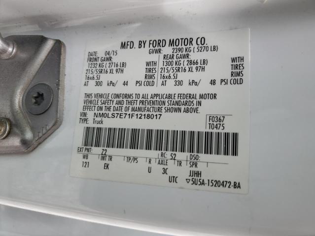 NM0LS7E71F1218017 2015 Ford Transit Connect Xl