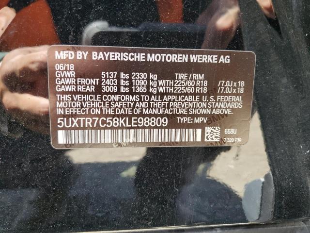 2019 BMW 1000 5UXTR7C58KLE98809
