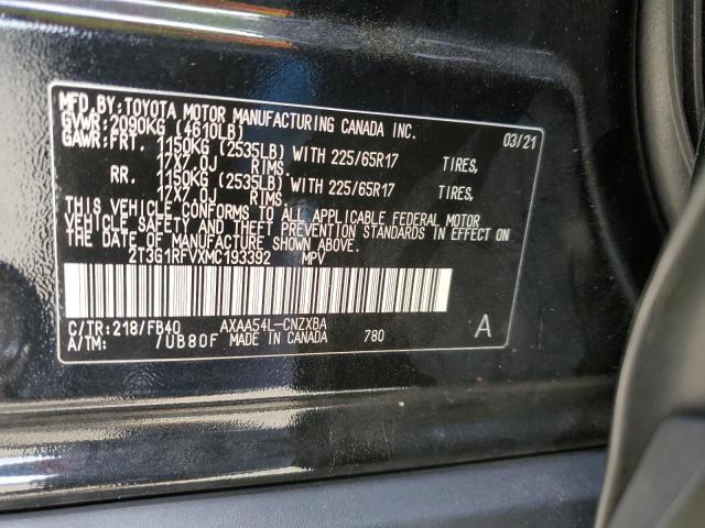 2021 Toyota Rav4 Le VIN: 2T3G1RFVXMC193392 Lot: 52473474