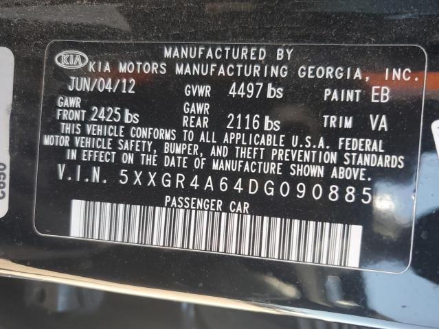 2013 Kia Optima Sx VIN: 5XXGR4A64DG090885 Lot: 52941984