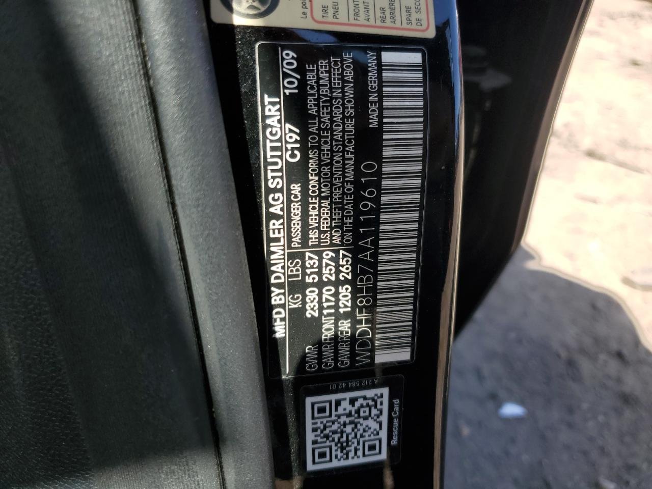 WDDHF8HB7AA119610 2010 Mercedes-Benz E 350 4Matic