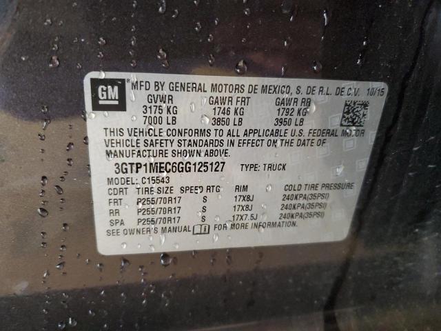 Lot #2487458608 2016 GMC SIERRA C15 salvage car