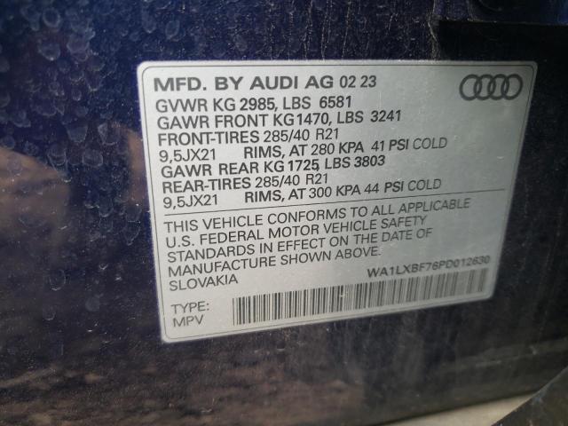 VIN WA1LXBF76PD012630 2023 Audi Q7, Premium Plus no.12