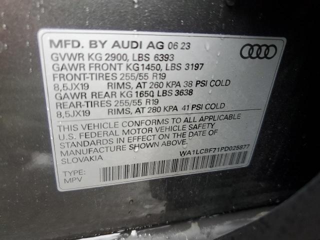 VIN WA1LCBF71PD025877 2023 Audi Q7, Premium Plus no.13