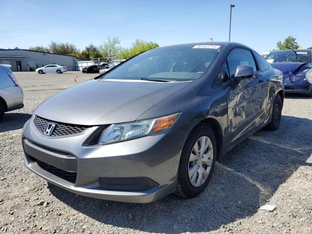 Lot #2457605145 2012 HONDA CIVIC LX salvage car