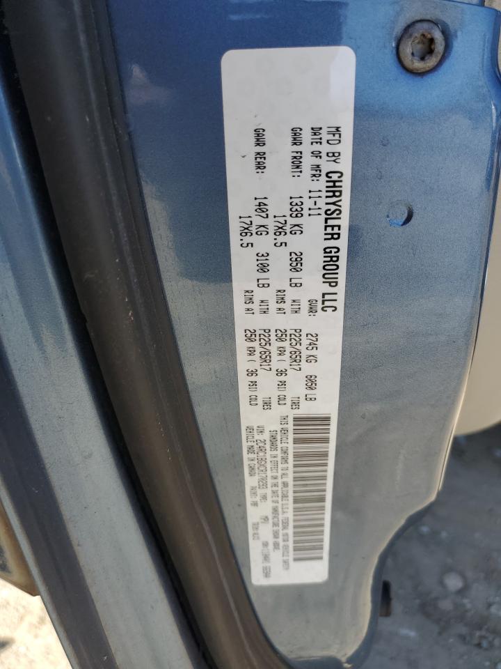 2C4RC1BGXCR170293 2012 Chrysler Town & Country Touring