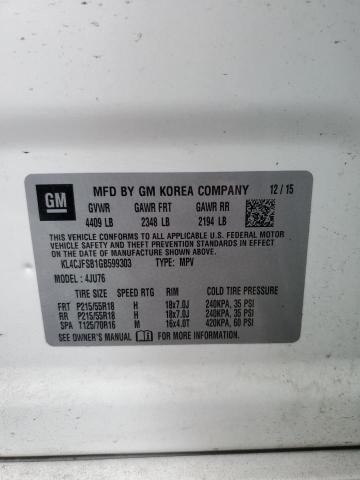 2016 BUICK ENCORE CON - KL4CJFSB1GB599303