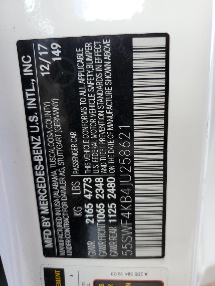 55SWF4KB4JU258621 2018 Mercedes-Benz C 300 4Matic