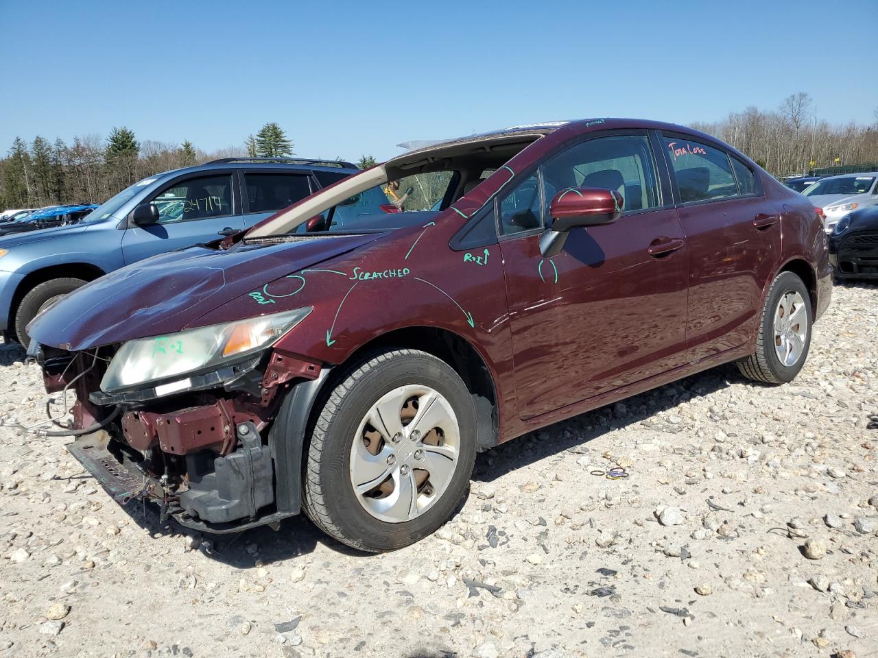 2014 Honda Civic Lx vin: 2HGFB2F5XEH519158