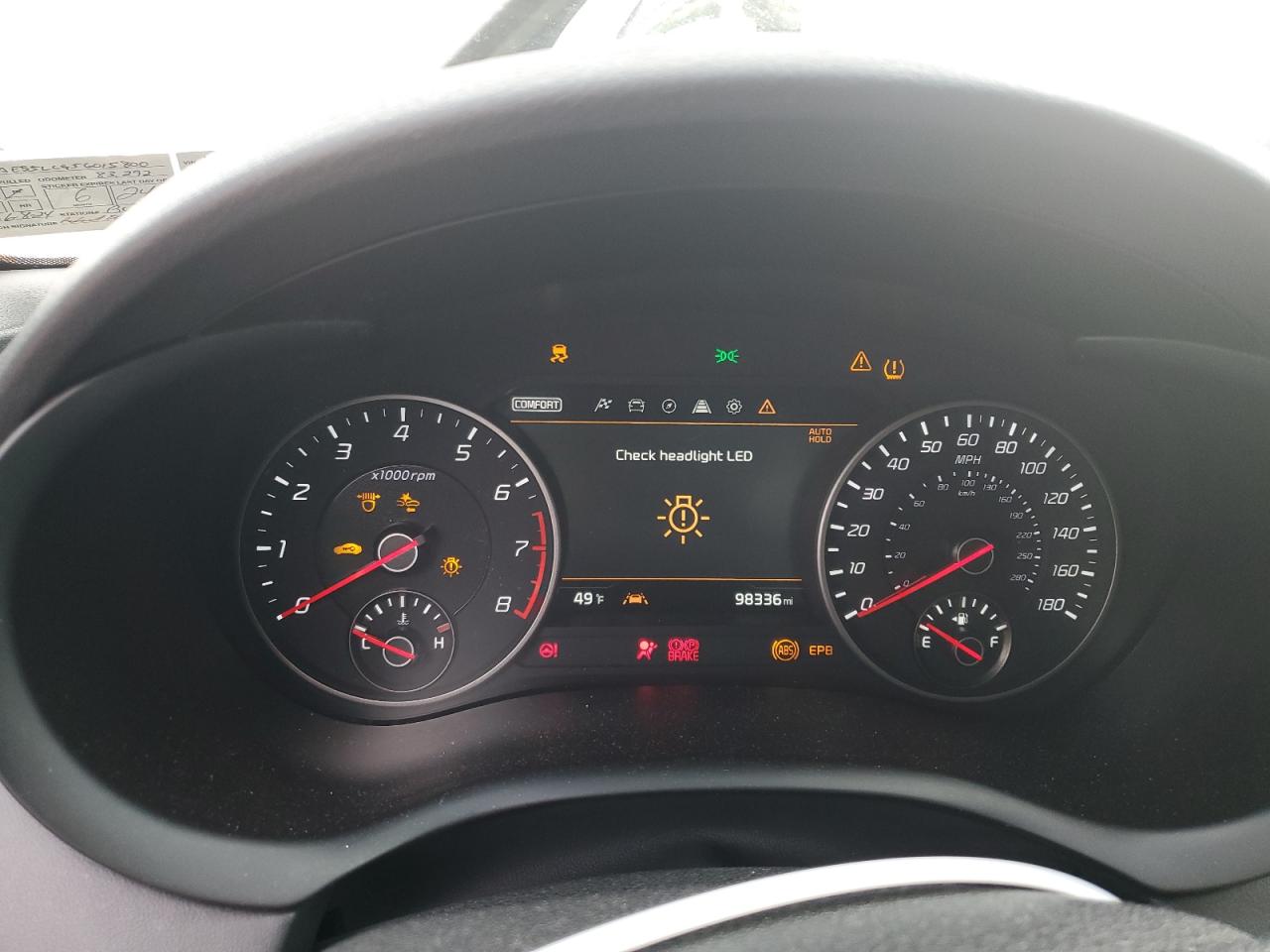 KNAE55LC9J6015800 2018 Kia Stinger Gt2