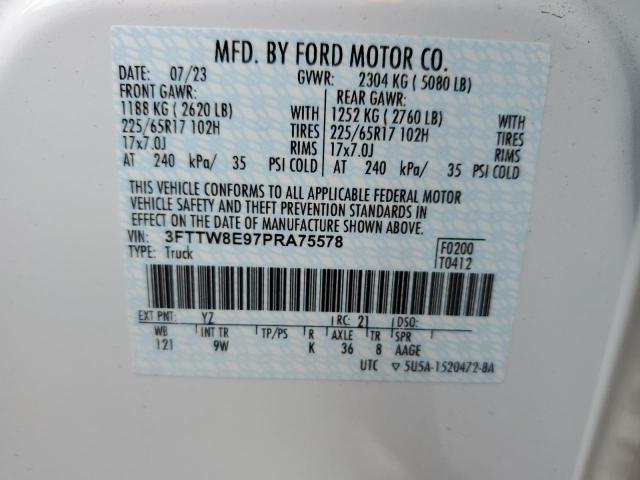 2023 FORD MAVERICK X - 3FTTW8E97PRA75578