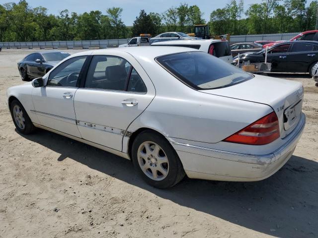 2001 Mercedes-Benz S 500 VIN: WDBNG75J51A163393 Lot: 52210564