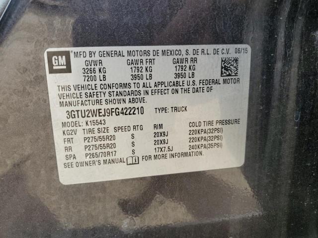2015 GMC SIERRA 3GTU2WEJ9FG422210
