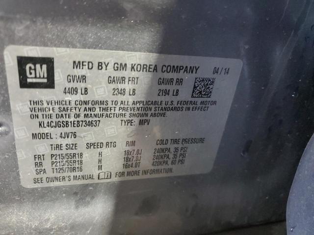 2014 Buick Encore VIN: KL4CJGSB1EB734637 Lot: 52896644