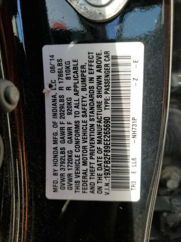 VIN 19XFB2F89EE265690 2014 Honda Civic, EX no.12