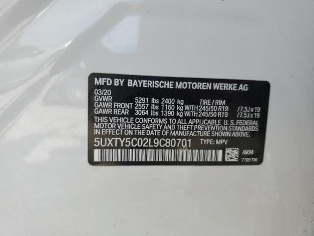 2020 BMW X3 XDRIVE3 - 5UXTY5C02L9C80701
