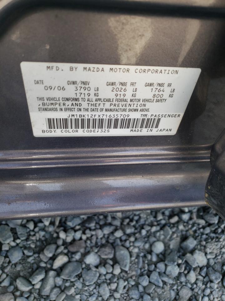 JM1BK12FX71635709 2007 Mazda 3 I