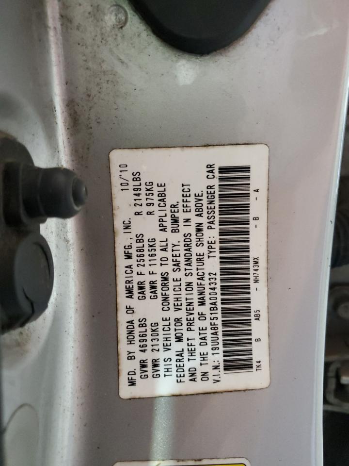 19UUA8F51BA004332 2011 Acura Tl