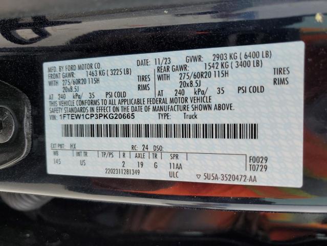 2023 Ford F150 Supercrew VIN: 1FTEW1CP3PKG20665 Lot: 49439324