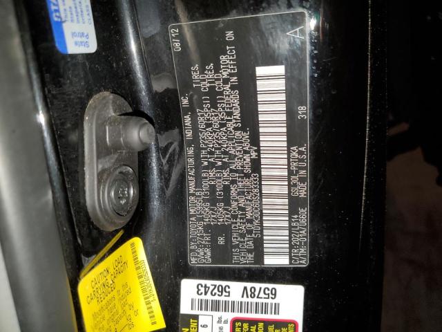 VIN 5TDYK3DC6DS283333 2013 Toyota Sienna, Xle no.13