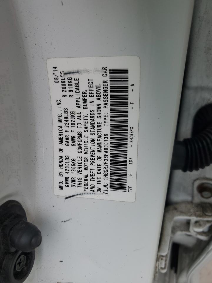 1HGCR2F36FA000136 2015 Honda Accord Lx