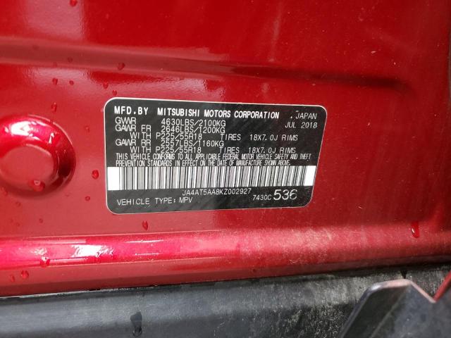 2019 MITSUBISHI ECLIPSE CR - JA4AT5AA8KZ002927