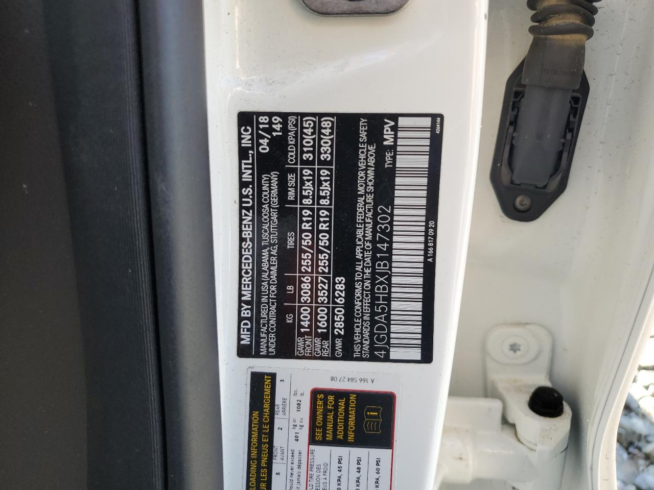 4JGDA5HBXJB147302 2018 Mercedes-Benz Gle 350 4Matic