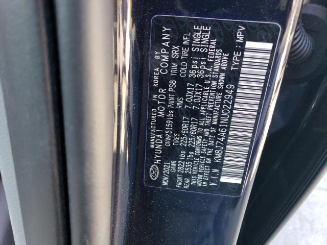 2022 HYUNDAI NEXO BLUE - KM8J74A61NU022949
