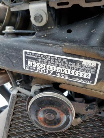 2017 HONDA CRF1000 JH2SD0443HK100238