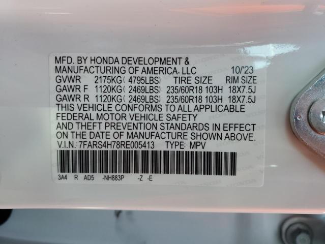 VIN 7FARS4H78RE005413 2024 Honda CR-V, Exl no.13