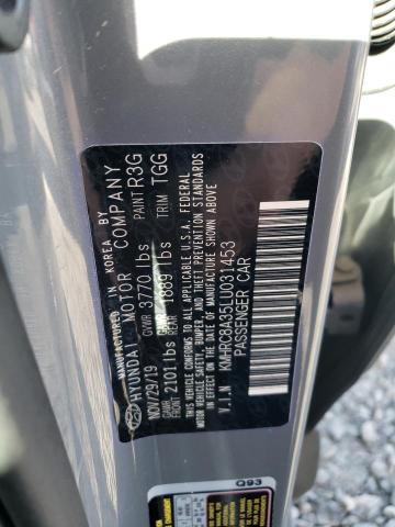 KMHRC8A35LU031453 | 2020 Hyundai venue sel