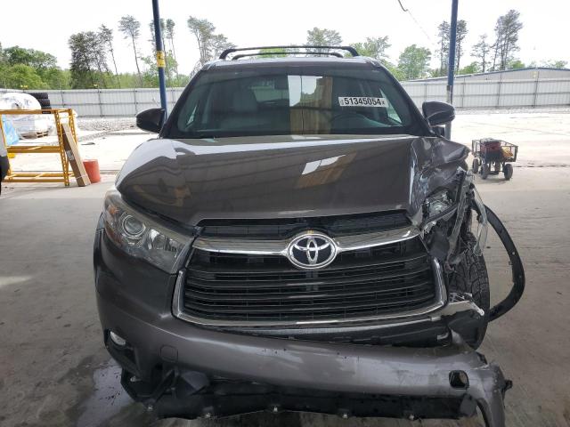 VIN 5TDJKRFH7FS224436 2015 Toyota Highlander, Xle no.5