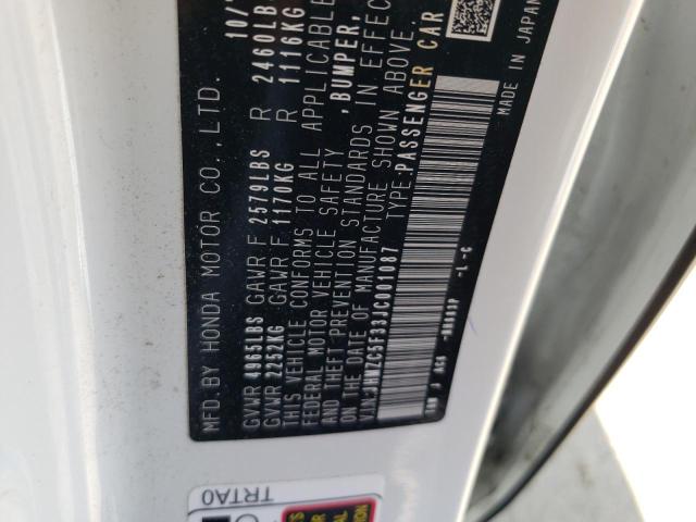 2018 HONDA CLARITY TO - JHMZC5F33JC001087