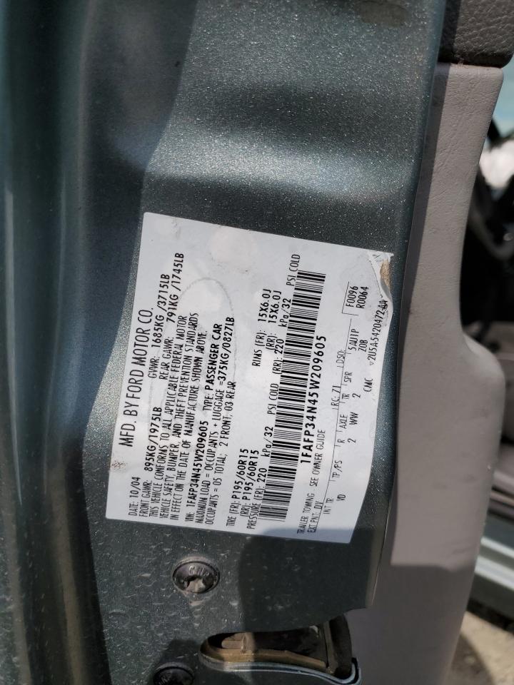 1FAFP34N45W209605 2005 Ford Focus Zx4