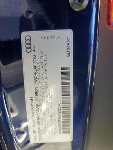 2021 AUDI RS5 WUANWAF56MA902670