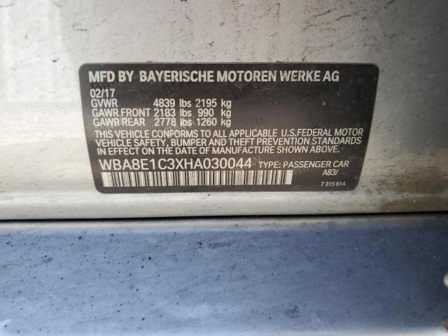 2017 BMW 330E - WBA8E1C3XHA030044