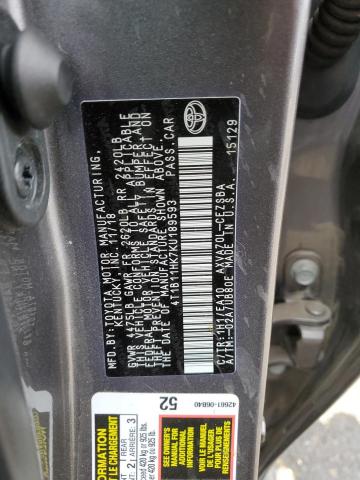2019 TOYOTA CAMRY L - 4T1B11HK7KU189593