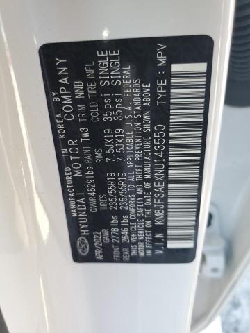 2022 HYUNDAI TUCSON N L KM8JF3AEXNU143550