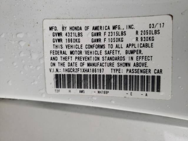 2017 HONDA ACCORD SPO - 1HGCR2F1XHA186197